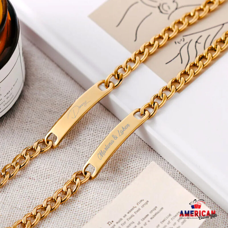 Custom Engraving Bracelet for Men and Women