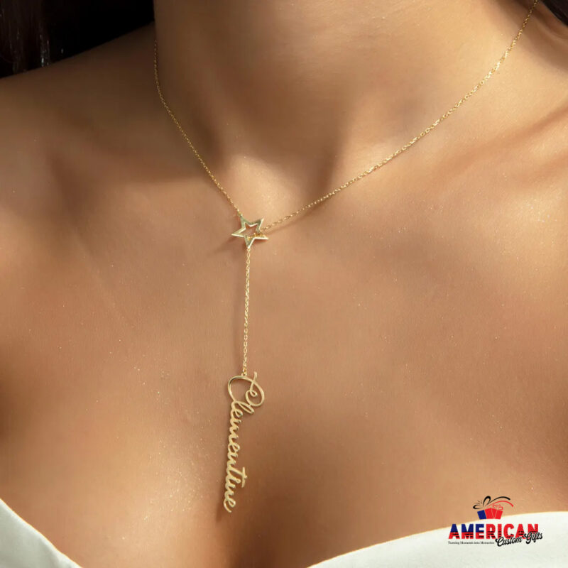 Personalized Name Necklace (Star Symbol)
