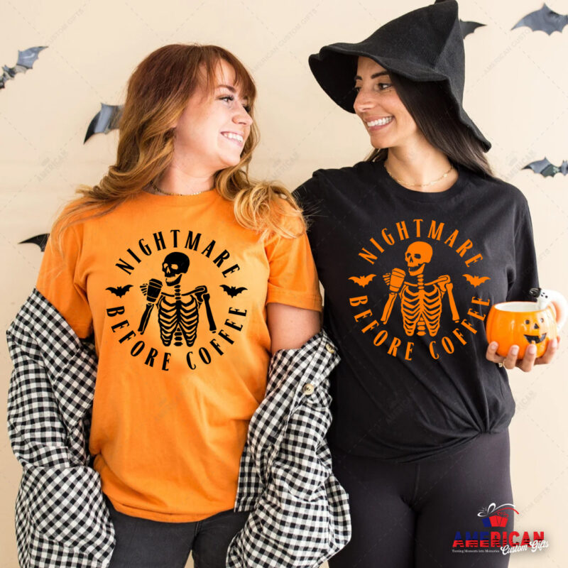 Nightmare Before Coffee Halloween t-shirt