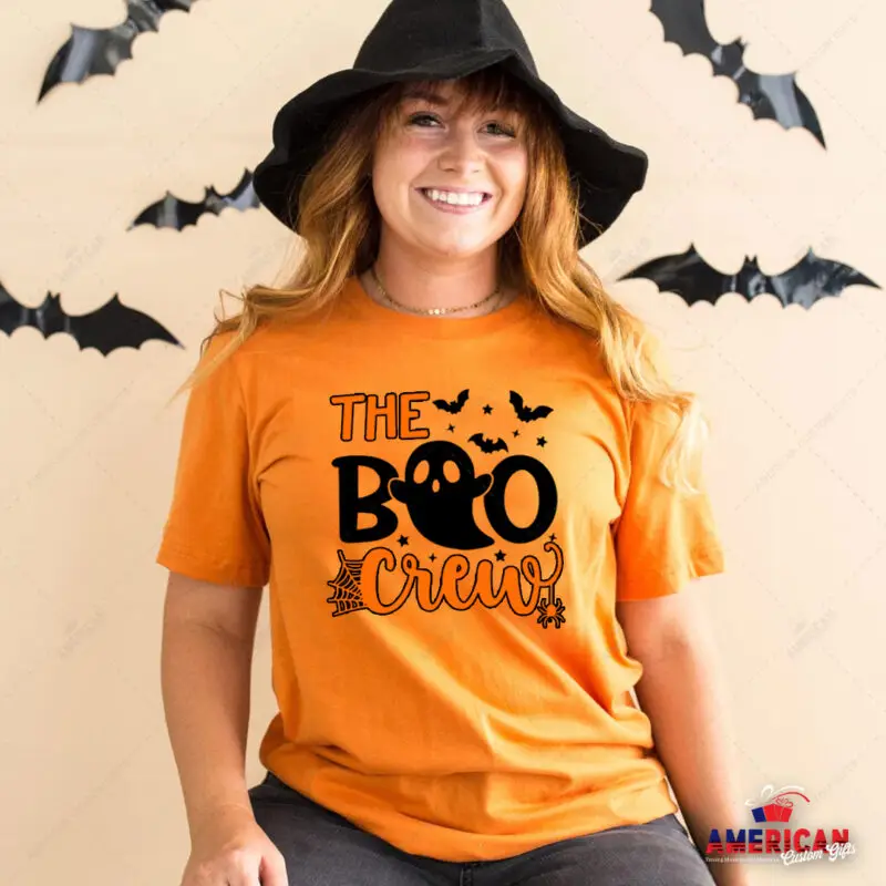 The Boo Crew Shirts Orange