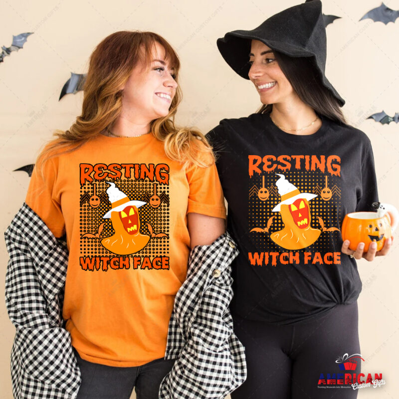 resting witch face Halloween T-Shirt